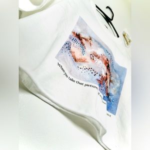 Artistic Multi Graphics Short-Sleeve Tee